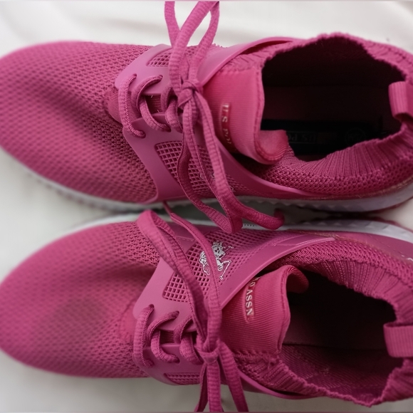 U.S. Polo Assn. Barbiecore Pink Sneakers Lightweight Knit Design (#5) - Picture 2 of 9